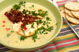 Shrimp and sweet corn chowder